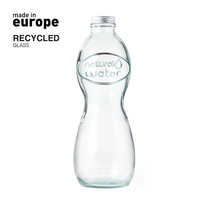 Flasche aus recyceltem Glas